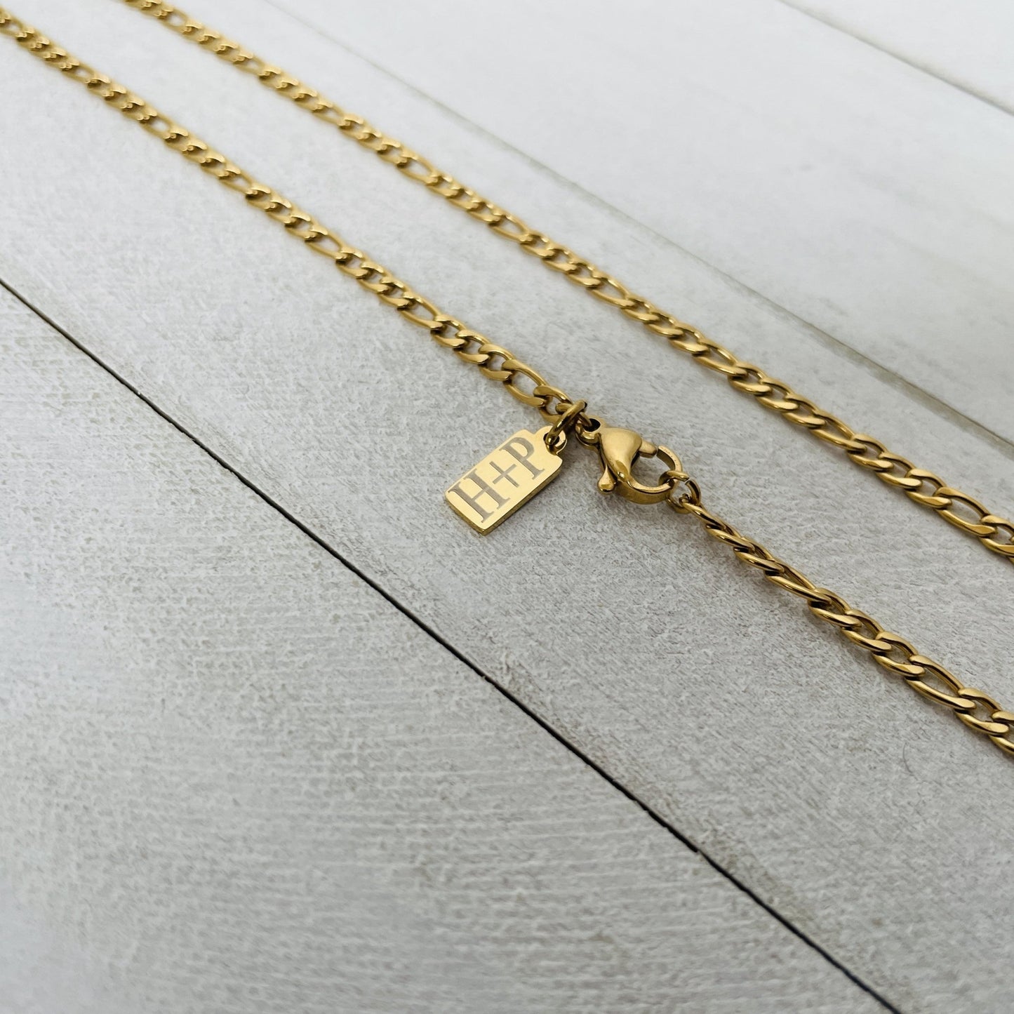 3mm Gold Figaro Chain - HimleyJewelry