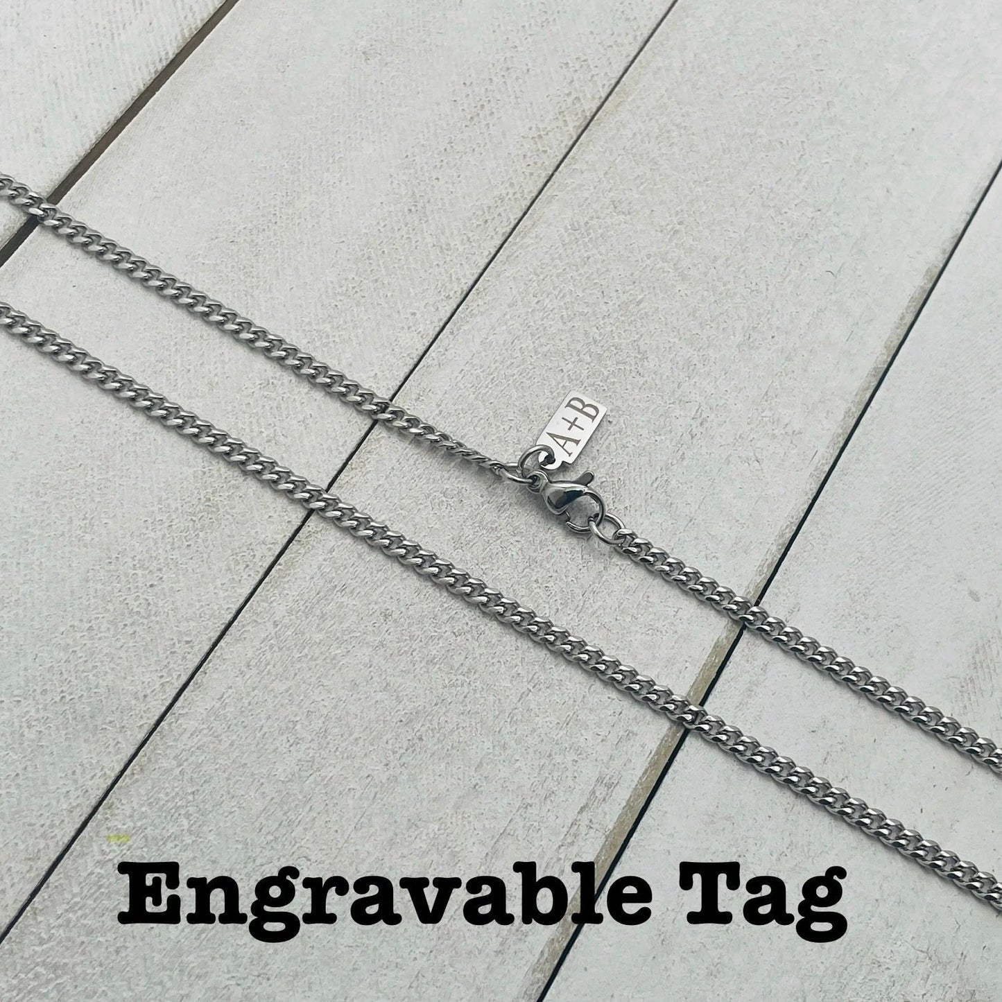 3mm Silver Cuban Chain - HimleyJewelry