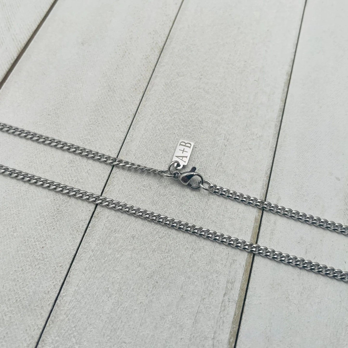 3mm Silver Cuban Chain - HimleyJewelry