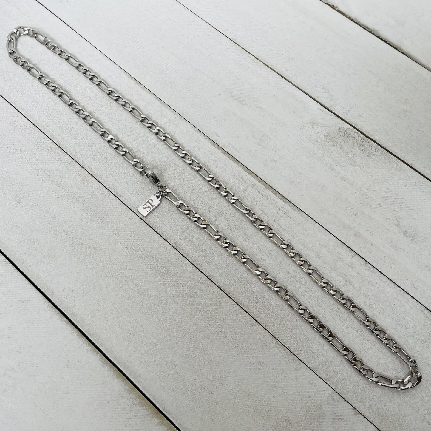 4mm Silver Figaro Chain - HimleyJewelry