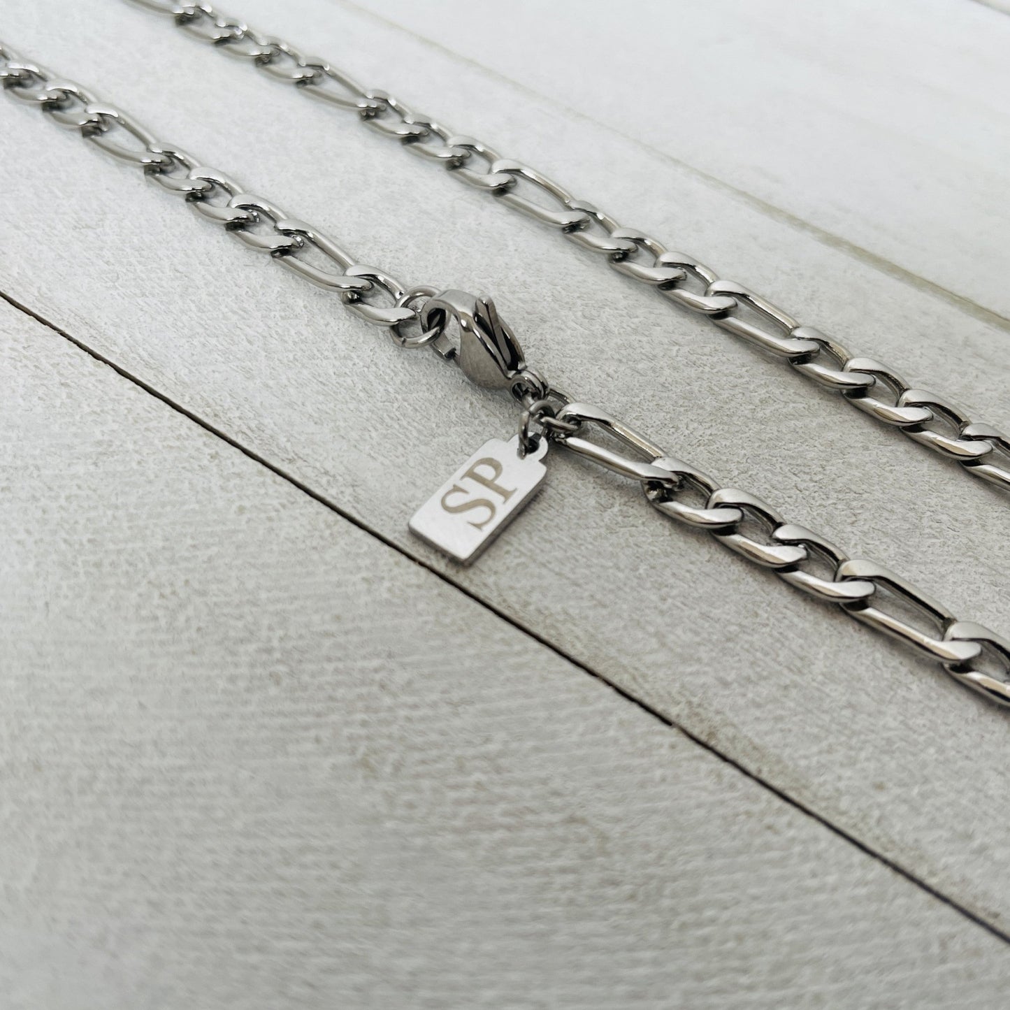 4mm Silver Figaro Chain - HimleyJewelry