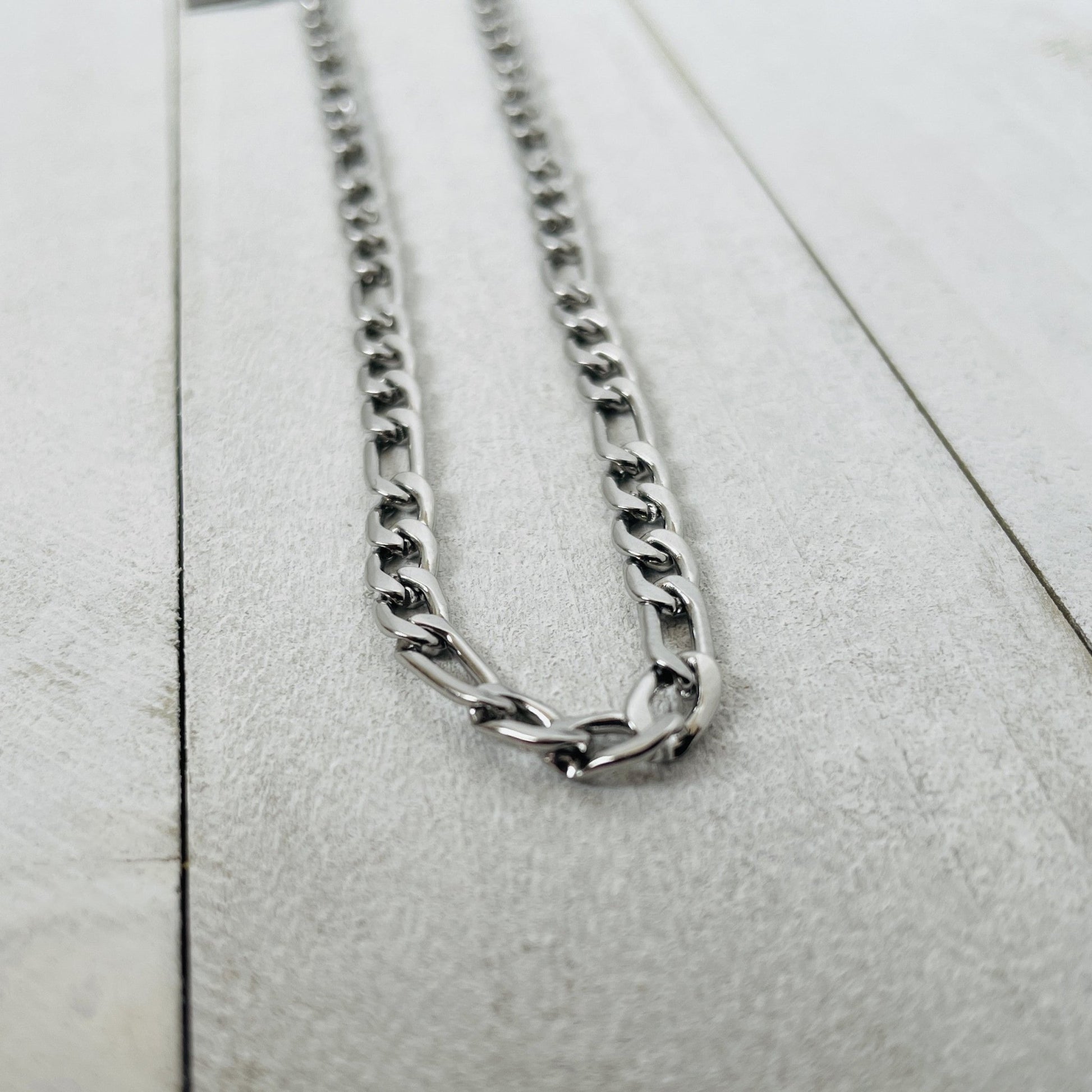 4mm Silver Figaro Chain - HimleyJewelry