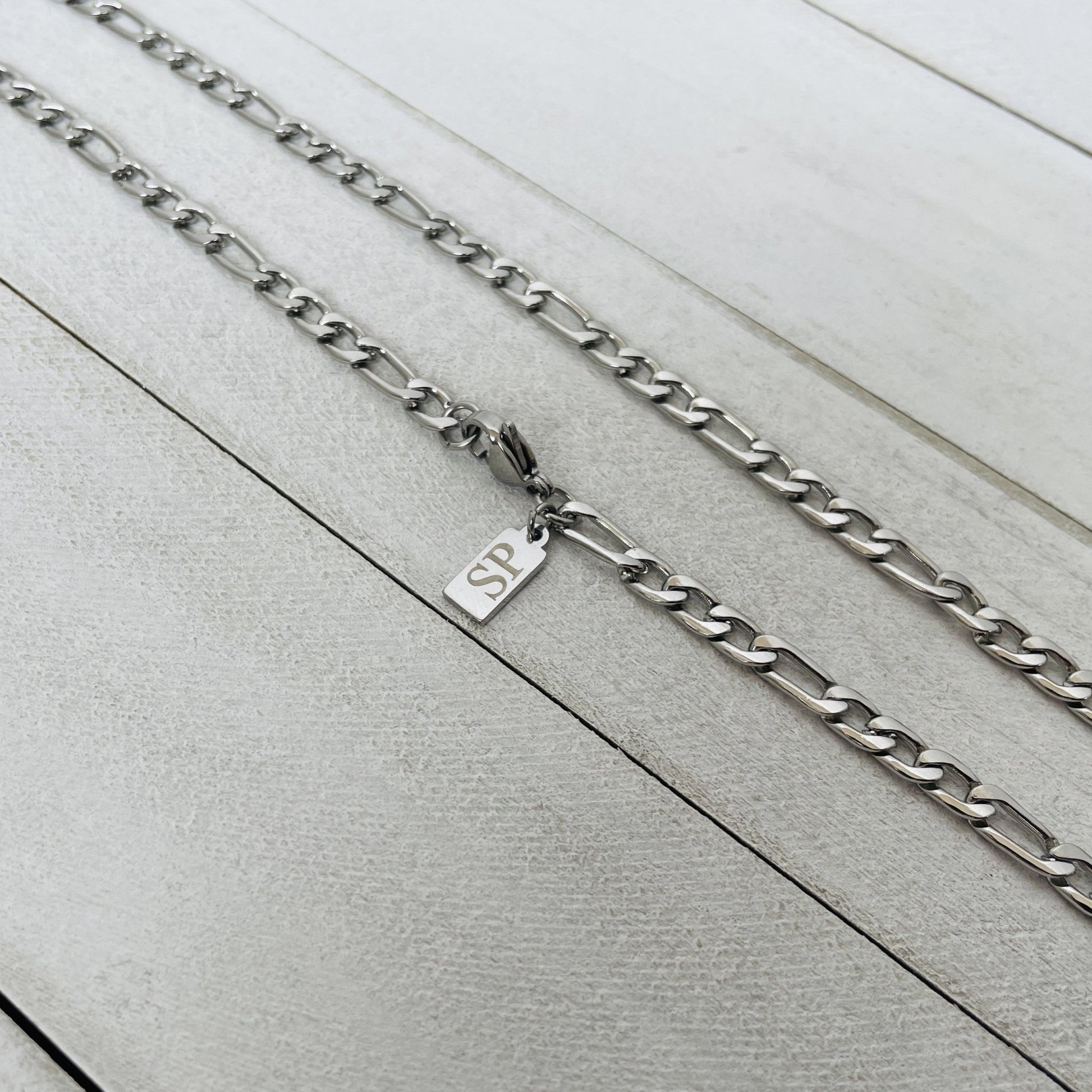 4mm Silver Figaro Chain - HimleyJewelry