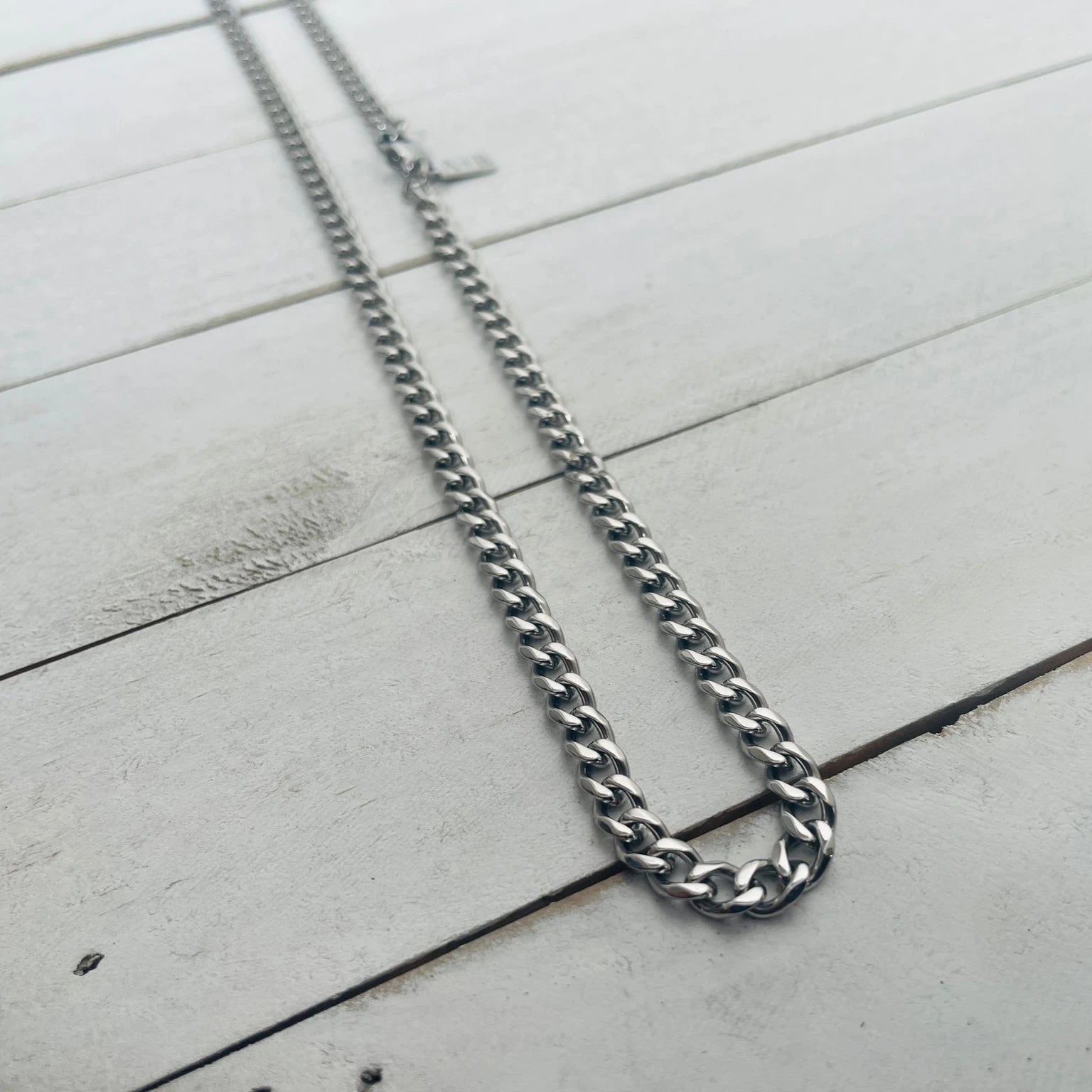 Silver Cuban Chain 5mm - HimleyJewelry